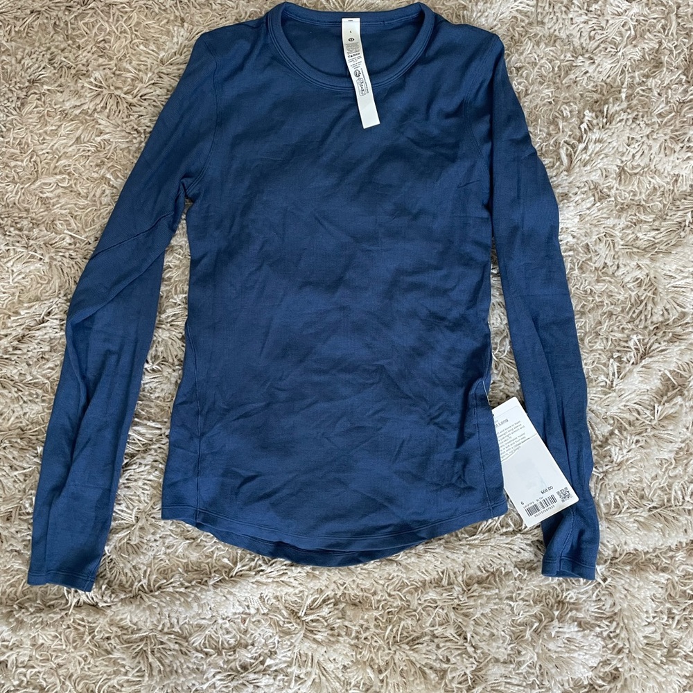 lululemon athletica Navy Long Sleeve Tee